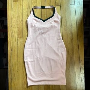 Pink halter dress